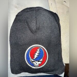 Black Beanie with Stealie Skull Logo